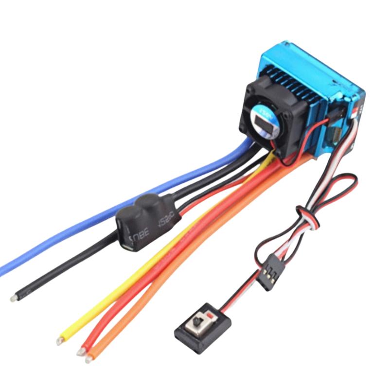 Durable 45A 60A 80A 120A Brushless ESC 1:8 1:10 1:12 Dust-proof Electric Speed Controller Waterproof XT60 T Plug RC Crawler Parts 0