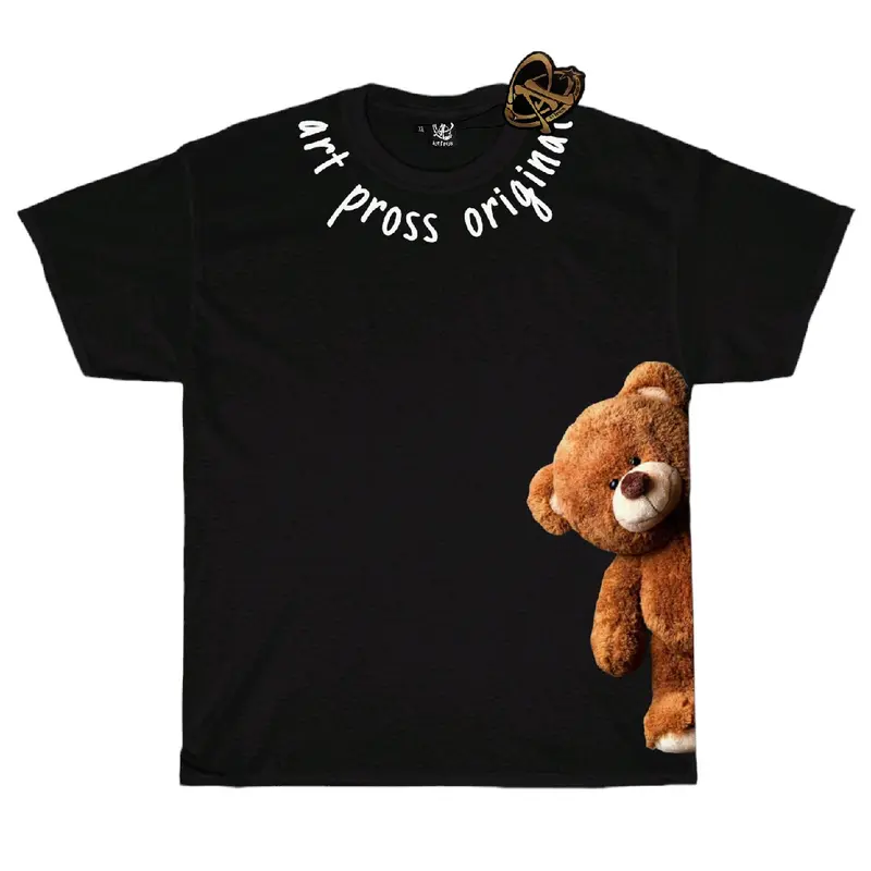 Kaos Distro Bear 010 Anak Lengan Pendek Unisex 1 - 12 Tahun.  Kualitas Premium Produk Ap Original. 1