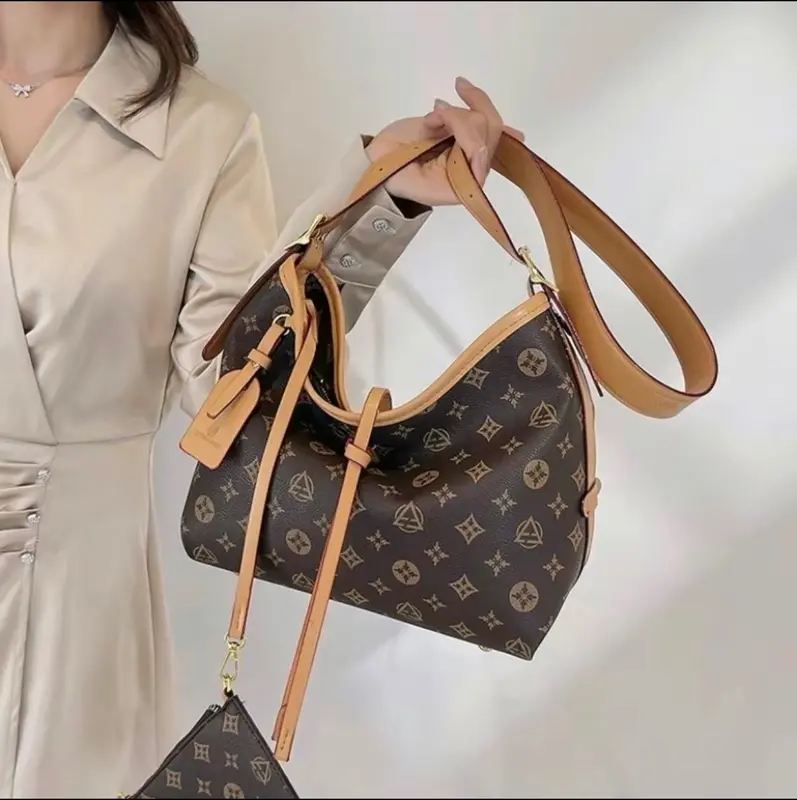 (TẶNG KÈM GẤU+ VÍ ) Túi HOT LOẠI ĐẸP-HÀNG DA DÀY công sở màu nâu SÉT 2 chi tiết SIZE 25CM + SIZE 30CM 3