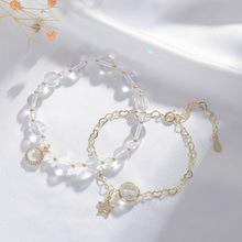 Product Introduction of 7A Natural White Crystal Aquamarine Bracelet Attract wealth, Lucky Wish bracelet Zodiac year luck boost stress  rings stress  rings 0