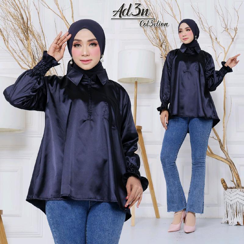 Kemeja Wanita Casual dan Formal Satin Silk Premium Standar Nyaman 4