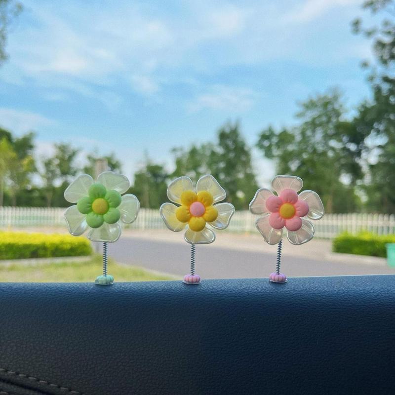 Bông hoa lò xo trang trí nội thất ô tô xe hơi 3