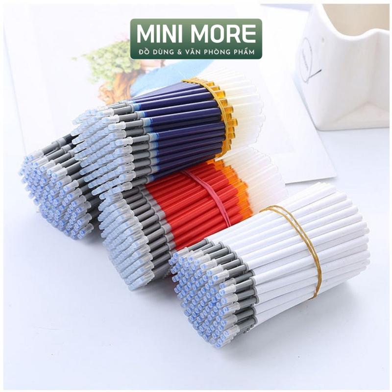  Combo 10 Ngòi bút gel Morandi ngòi 0,5mm ruột bút mực đen xanh đỏ dùng thay vào bút lò xo bấm 