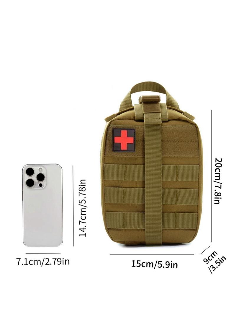 Product Introduction of Outdoor Emergency Medical Bag, Camo Molle Tactical Pack, Coin & Cell Phone Pouch, Molle Vest Accessory Pouch, for Emergency Supplies and Outdoor Survival Gear, Travel Accessories 4