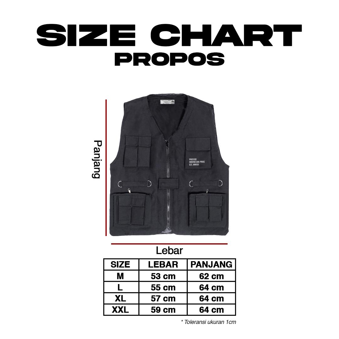 Prodigo * Rompi Tactical Propos All Varian I Rompi Tactical Outdoor Multifungsi I Rompi Lapangan I Vest Cargo Casual Pria