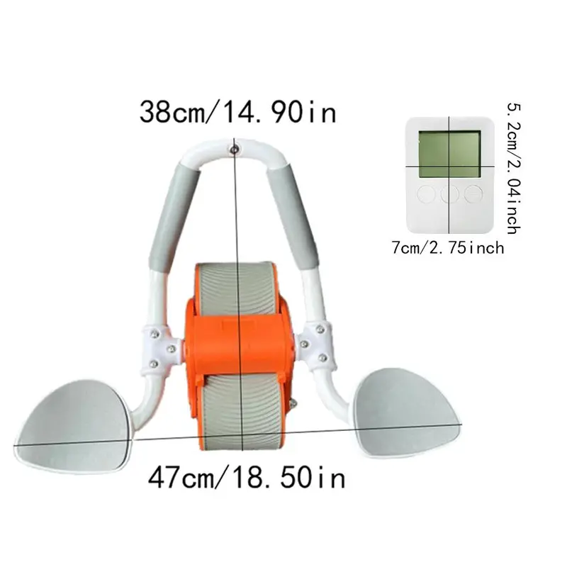 Automatic Rebound Elbow Support Abdominal Exercise Wheel For Men And Women, 1 Count Abdominal Muscle Training Tool, Abdominal Roller, Fitness Equipment, Gymtok 2