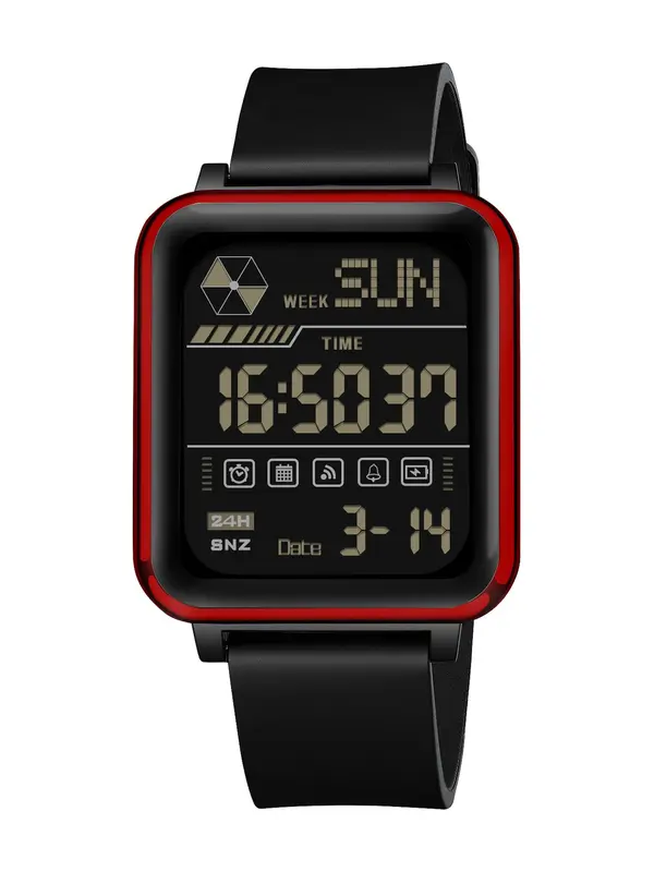 Men's Sportive Digital Watch, Fashionable Digital Watch with Luminous Dial & Waterproof Feature, Trendy Watch for Men for Father's Day Gift with Box 4