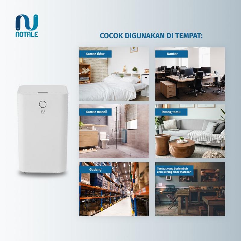 Notale Seco Smart Dehumidifier Serap Kelembapan With Wifi 12L-hari 3
