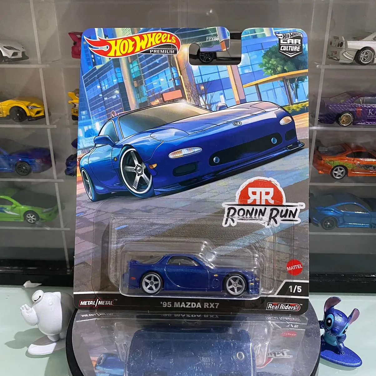 Hot Wheels Premium 95 Mazda RX7 Biru Ronin Run