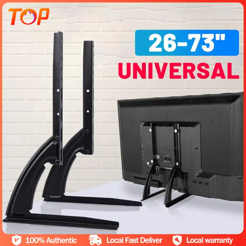 26''-70"inch Metal TV Stand Base Bracket for Plasma LCD Flat Screen Height Adjustable Monitor Mount