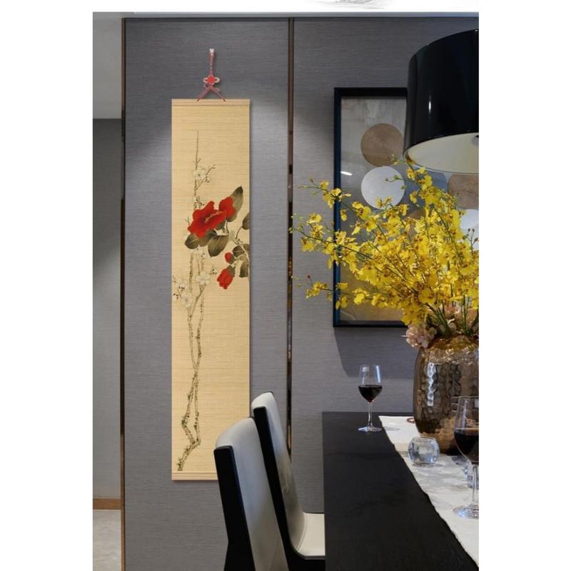 Mành Rèm Trúc In Hình Nghệ Thuật, Decor Trang Trí Nhà Hàng, Rèm Trúc Phòng Trà (giá bán theo lẻ hình) 1