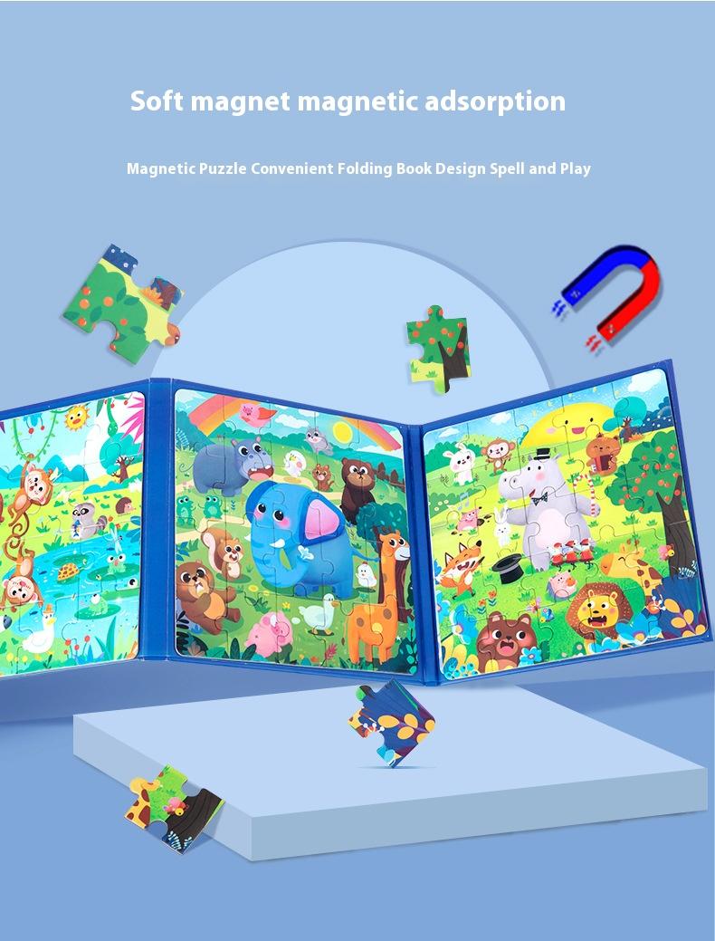 Product Introduction of Advanced Magnetic Puzzle 3-6 Years Old, Baby and Child Early Education Educational Toys Magnetic Puzzle Book 3