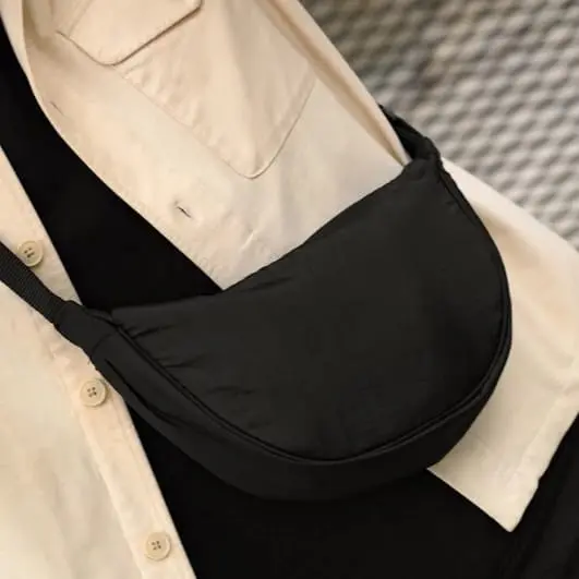 Tas selempang canvas / kanvas mini Sling bag pria dan wanita unisex simpel sikle|leatnix