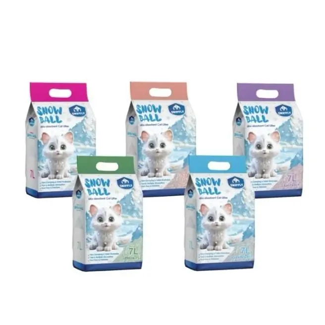 Sniffly Snow Ball Cat Litter 7L (2.5kg) Good Clumping Water Dissolvable ...