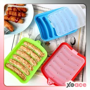 Cetakan Sosis Kue Telur Puding Es Silikon DIY Sausage Mold TCK31322