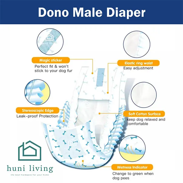 Pampers Anjing / Popok Anjing Jantan Male Dono - Disposable Diapers 2