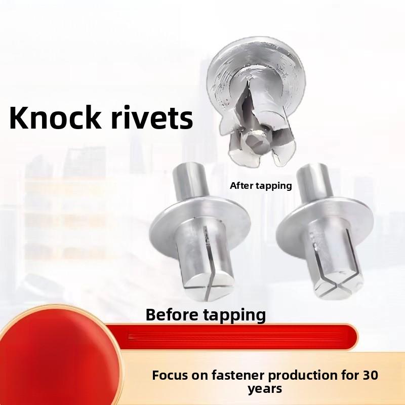 Impact Rivets Knock-Type Aluminum Rivets Flat Round Head All-Aluminum ...
