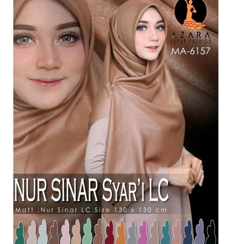 Hijab Syari jumbo Nur Sinar syari lc glowing glitter Pernikahan 1