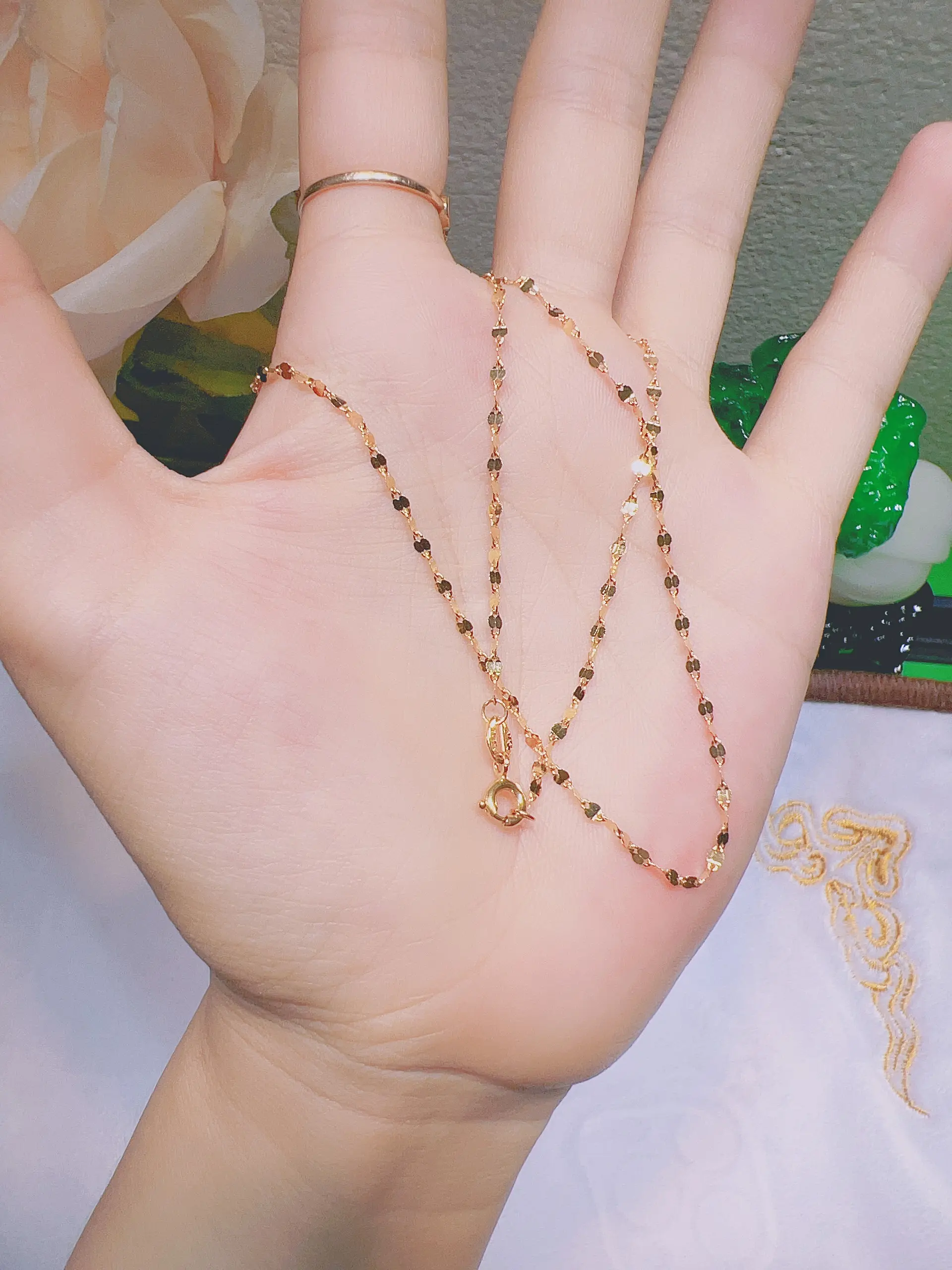 Dây chuyền va.ng 10kk.k không kèm mặt dây chuyền