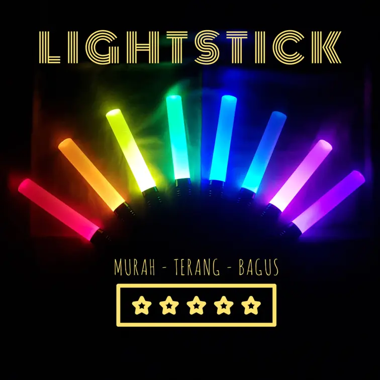 [FREE BATERAI] LIGHTSTICK GLOWSTICK PENSTICK HANDMADE JKT 48 & KPOP ANEKA WARNA PALING MURAH