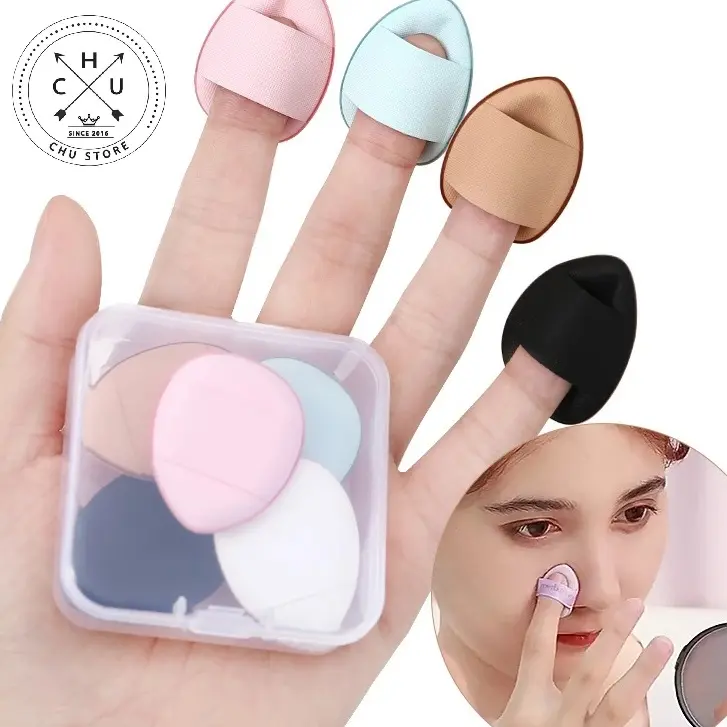 (Rẻ Vô Địch) Mút Tán Kem Nền Che Khuyết Điểm Ngón Tay Mini Tiện Lợi Mtp8