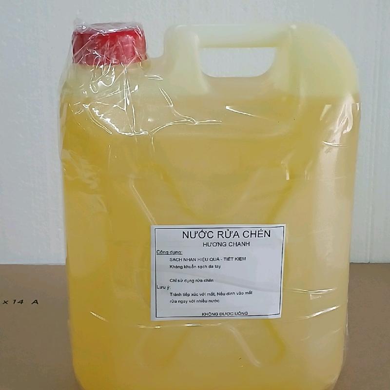 [5 lít] Nước rửa chén HƯƠNG Chanh Can 5 Lít Đậm Đặc sạch bóng 3