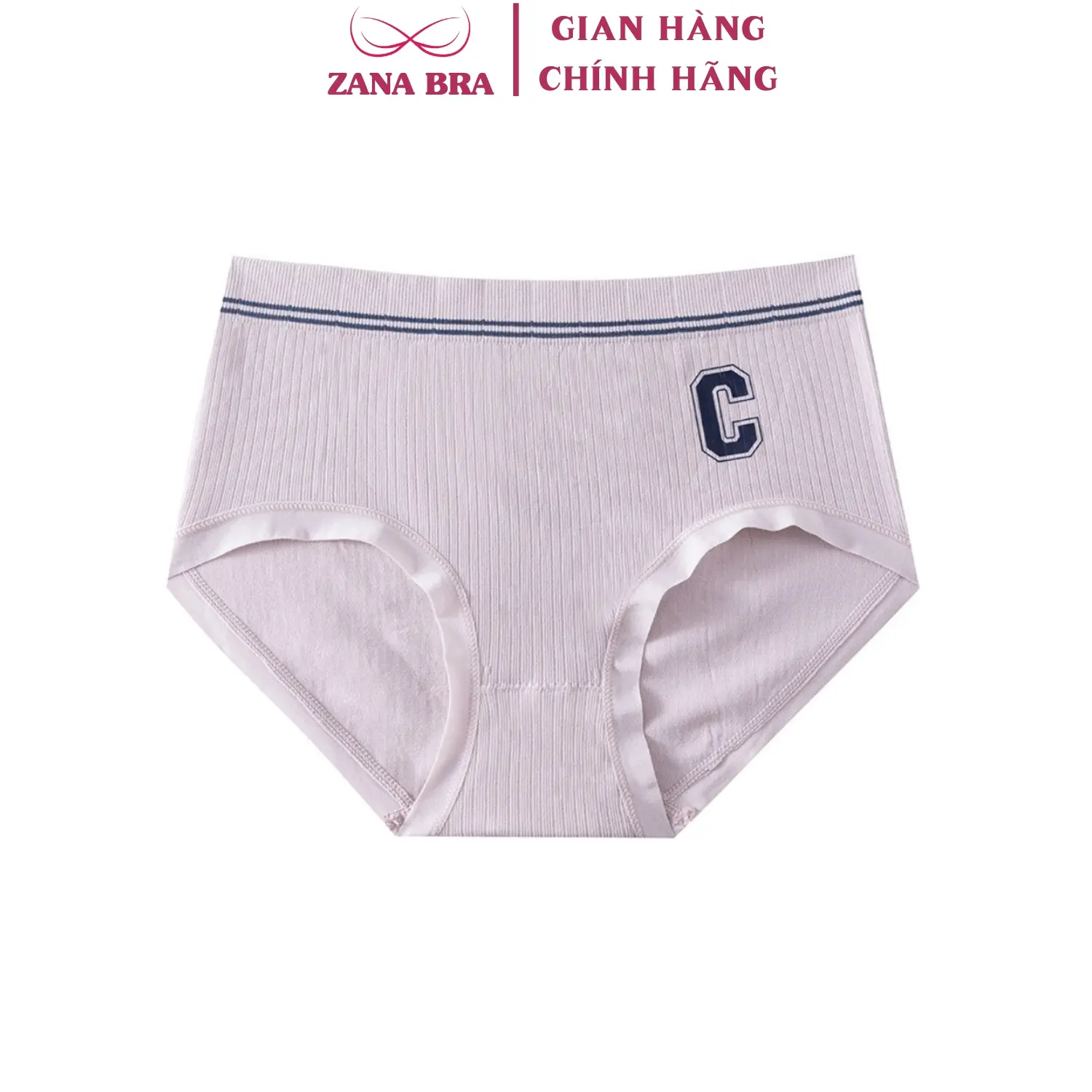 Quần Lót Nữ Cotton Cạp Cao Ôm Gọn - Quần Chip Nữ Chữ C Cá Tính Thoáng Mát ZANABRA L8824 Women Tím ngắn Noel & Tết 2025 Voi