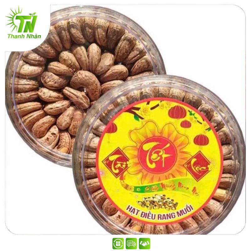 -500gr Hạt Điều Rang Muối Xếp Hoa Size Lớn (380-410) Snack Nuts Ăn Vặt Food
