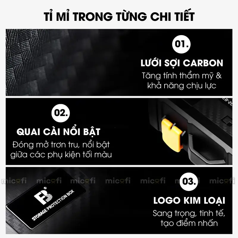 Hộp Đựng Phụ Kiện Máy Ảnh Micofi, Hộp Đựng Thẻ Nhớ, Bao Túi Để Cắm Bảo Vệ Pin SD Máy Ảnh Chống Va Đập 4