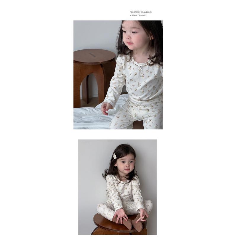 Product Introduction of Bộ thu đông hoa nhí phong cách a Hàn cho bé gái bososinh 13