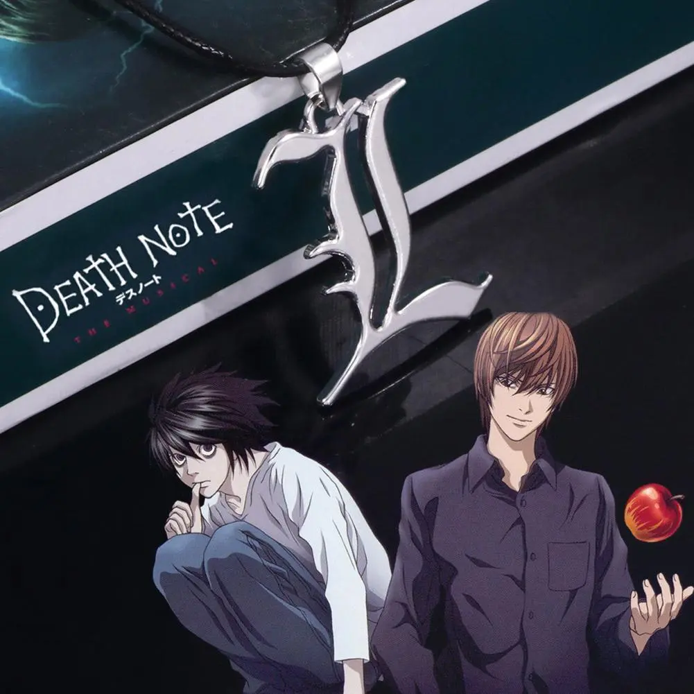 New R Pin Anime Peripheral Death Note Logo Alloy Necklace Fashion Pendant Gift For Fans Friend