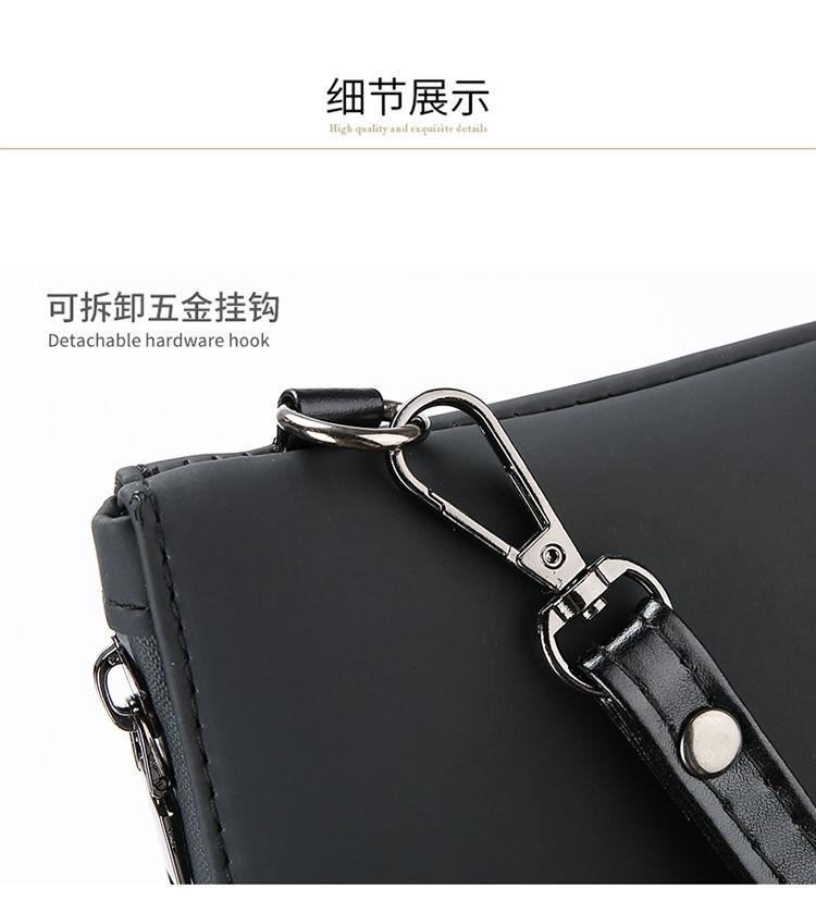 Product Introduction of High-end Fashion Tiger Head Clutch Waterproof Fabric Stylish Versatile Men's Travel Simple Elegant Handbag 10