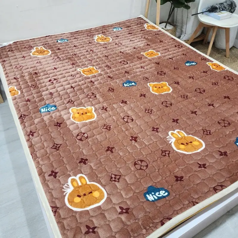 Thảm nỉ trải giường Thảm lông cừu cao cấp 3 lớp len lông cừu đa năng trải sản siêu dày, đủ kích thước, Mềm mịn, ấm ấp Nhập khẩu bởi H2T Bedding 0