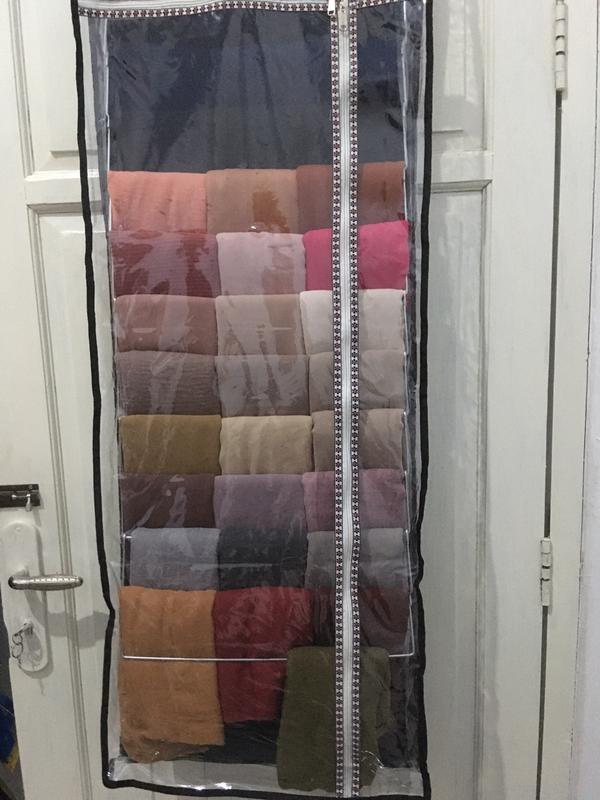 Gantungan Jilbab Lemari Jilbab 11 Tingkat Pasmina Syal Kerudung D300 Besi Crome 1