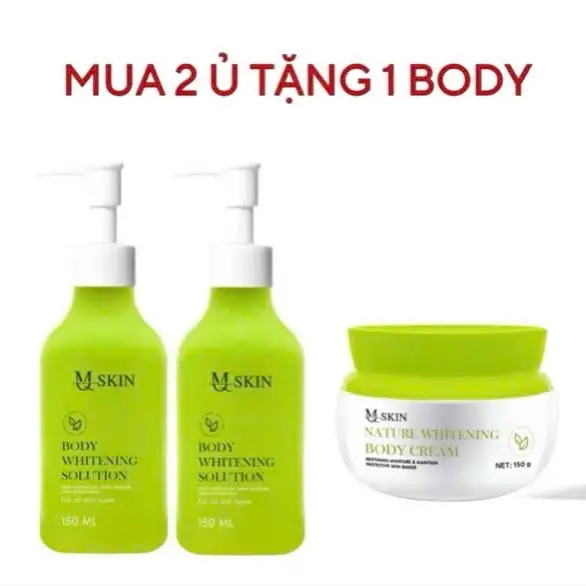 2 ủ trắng sữa dừa  TẶNG  BODY 150g