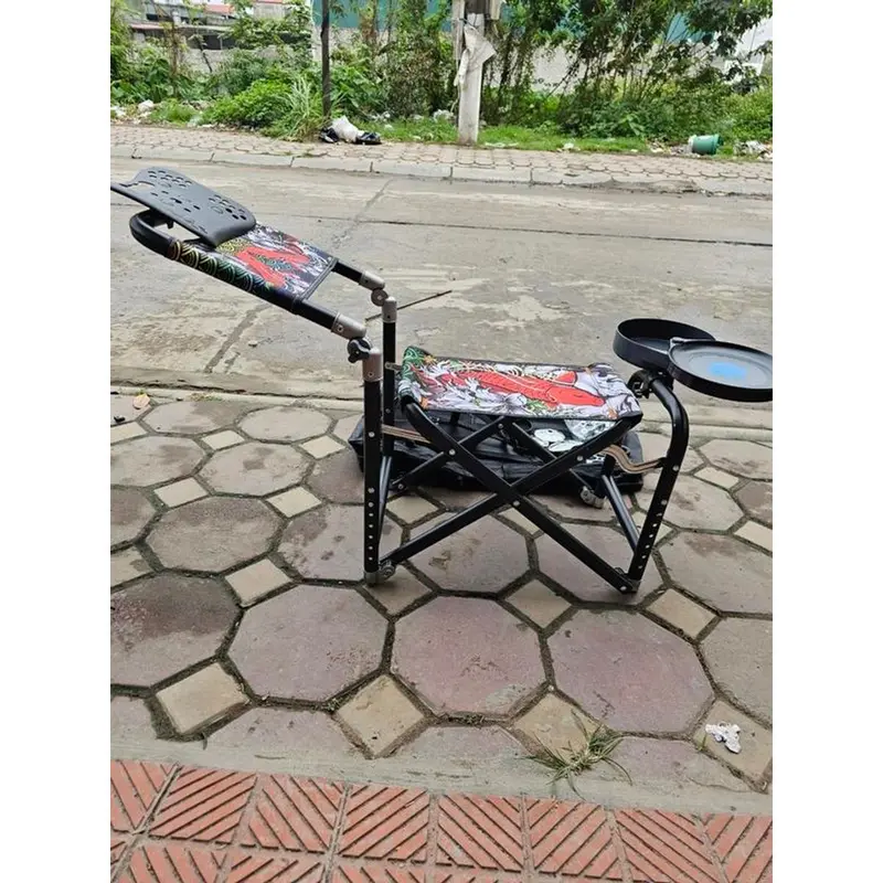 Ghế Đi Câu Địa Hình Cá Chép Full Pass Hợp Kim Nhôm Phủ Đen - Bắt Cá 2
