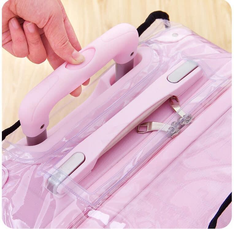 Product Introduction of Áo Bọc Vali Trong Suốt, Màu Đen - Bao Trùm Vali Chống Trầy Xước Đủ Cỡ 20-22-24-26-28,29 inch Phụ Kiện Nhung 18