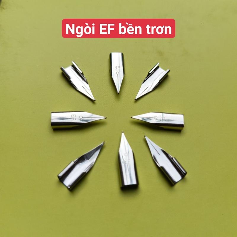 Ngòi EF siêu êm trơn, vật liệu thép không gỉ, dành cho bút máy, ưu điểm êm trơn, bền đẹp