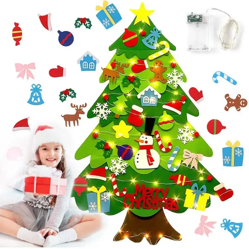 New Felt Christmas Tree Children's Creative Handmade Christmas Decorative Gift