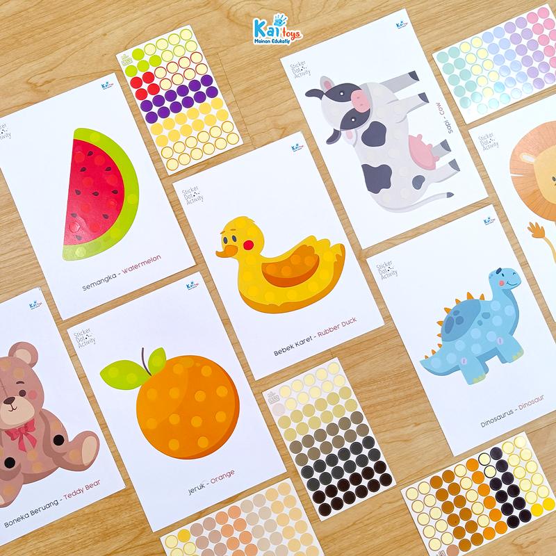 Sticker Dot Activity / Worksheet Aktivitas Menempel Stiker Bulat - Shop ...