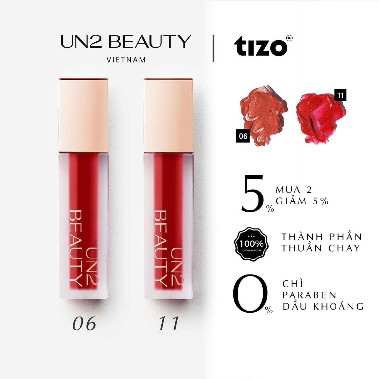 COMBO 2 SON  LÌ THUẦN CHAY DƯỠNG ẨM MỊN MÔI SOFT LIQUID LIPSTICK 5.5G MÀU 6 VÀ MÀU 11 WOMEN NỮ