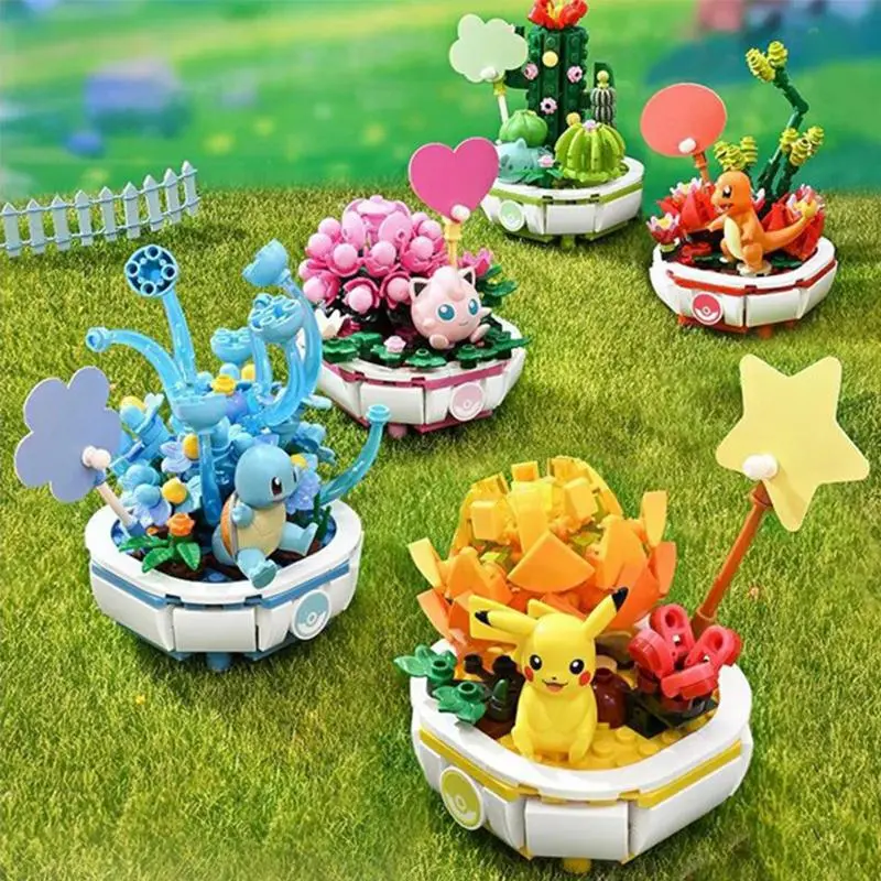 Mini Cute Plant Bonsai Building Blocks, Animal Plant Ornamental Blocks, Building Toys for Kids and Adults, Home Decoration 4