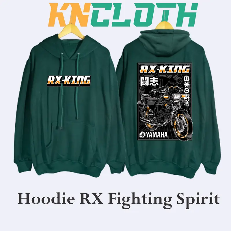 JAKET HOODIE RX-KING FIGHTING SPIRIT MARKERCLOTH PREMIUM EDITION FREE GIFT MINIGRAM EMAS BIG SIZE (M,L,XL,3XL,4XL,5XL) Custom Fleece 5