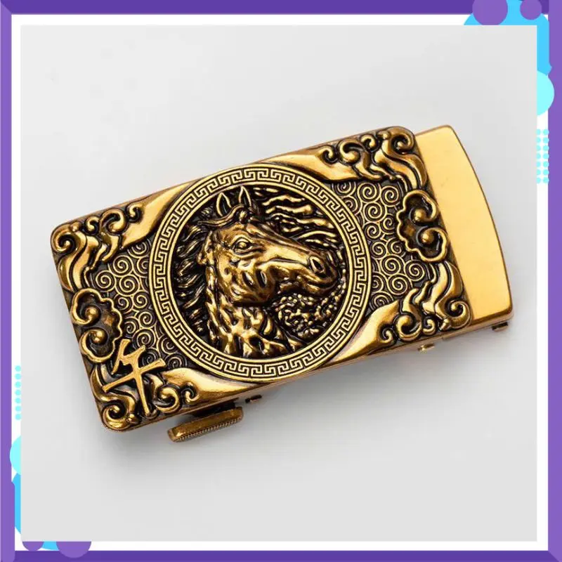 Thắt Lưng Dây Nịt Nam Nữ Cao Cấp Khóa Tự Động Phong Cách Hàn Quốc 12 Con Giáp Sang Trọng Laviaa A45 Voi 6