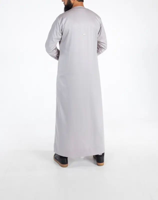 #M56 | Platinum Omani Thobe | Zip Omani Thobe | Muslim Fashion 1