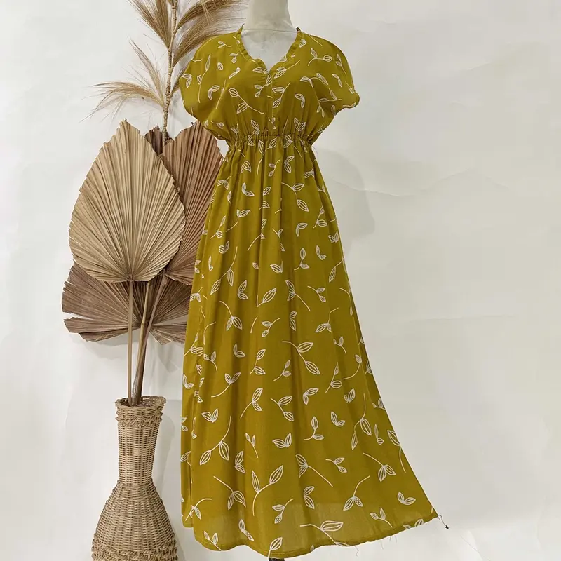 Daster Manohara Rayon Premium KUNING Nyaman Lembut 2