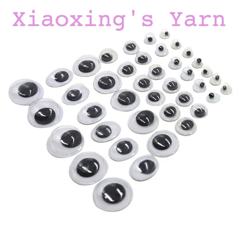 【hi toy】 Mắt thú nhựa lúc lắc dán đủ size hình tròn làm búp bê, thú bông thủ công DIY | Xiaoxingyarn 0