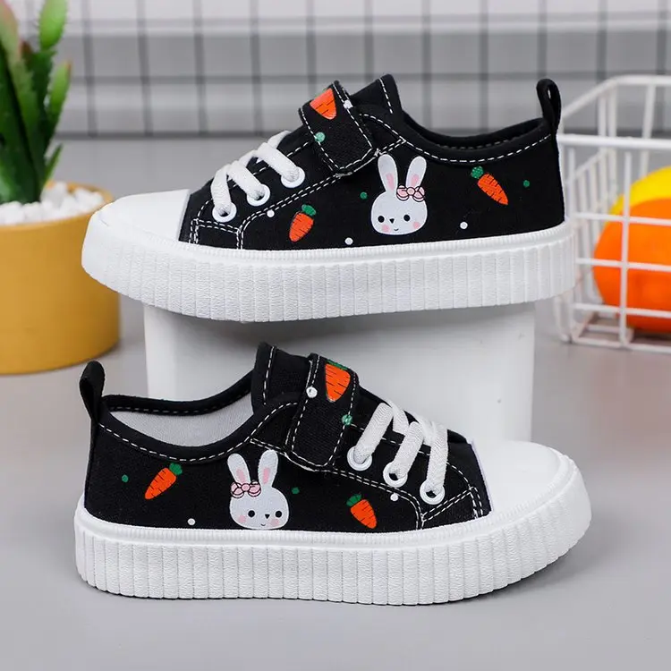 Boys' Plimsolls Girls' Flat Casual Sneaker Low-Top Running Sneakers