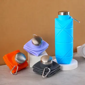 700ml/botol Minum Lipat Botol Minum Lipat Silikon Tempat Minum Silikon Botol Minum Portable Foldable Bottle Silicone Collapsible Bottle Botol Air Lipat Portabel Botol Air Minum Lipat Portable Bahan Silikon Ukuran 700ml Dirancang Untuk Olahraga