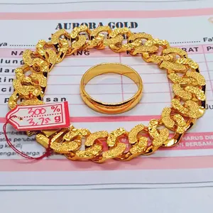 Gelang tangan Ssn gold free cincin polos Perhiasan Wanita Remaja Dan Dewasa.Elegan Gold Costume fashion. Bracelets